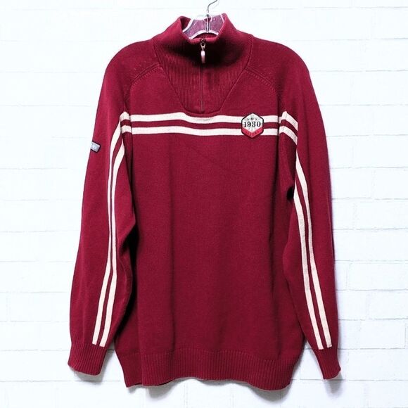 LAFUMA Red French Stripe Ski Pullover Sweater M - Picture 1 of 8